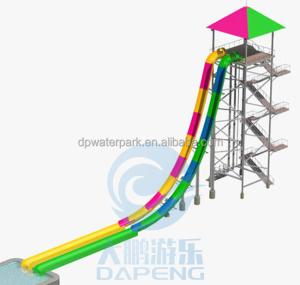 Quality Adult Kamikaze Water Slide 12M Anti UV Fiberglass Water Theme Park Rides wholesale