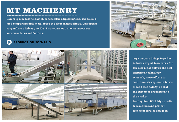 Extruder Corn Flour Fried Snack Production Line 380V-440V
