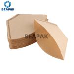 V Shape Wood Pulp Coffee Paper Filter Gravure Printing