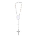 Multicolor Beads Sublimation Rosary Bracelet Christian Cross Bracelet Sublimatio