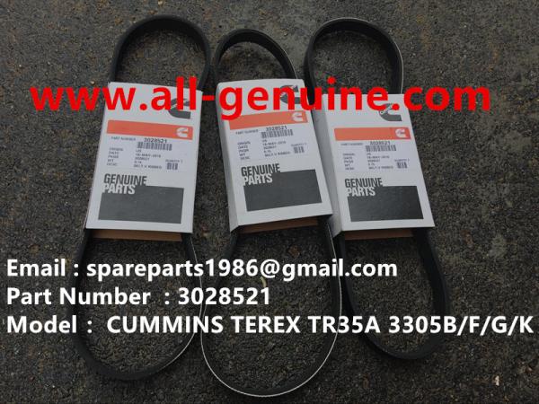 TEREX CUMMINS 3028521 BELT NHL RIGID DUMP TRUCK TR35 TR50 TR60 TR100 3305B 3305F