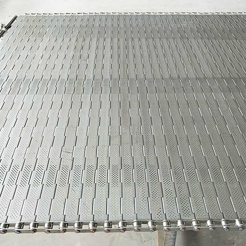 Heavy Duty Stainless Steel Plate Link Conveyor Belt for Food Machinery