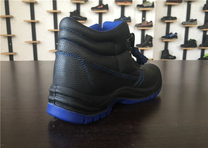 Kevlar Steel Gluing Industrial Work Boots Midsole Protection With Blue Tongue Lining