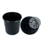 Series 8 Black plastic plant pot BN210
