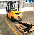 Montacarga 3 Ton 3.5 Ton Diesel Forklift Truck with Fork Positioner