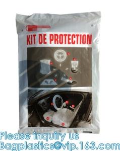 Quality Universal Disposable Transparent Car Seats Cover Car Steering Wheel Covers Waterproof Car Handle Cover wholesale