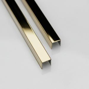 Quality Grand Metal 304 8mm Stainless Steel Tile Trim Edge Protection Decoration wholesale