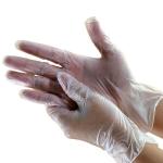 White Plastic Vinyl Gloves , Latex Free Vinyl Gloves Anti Oil For Food Service