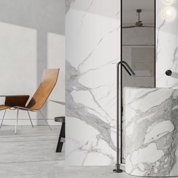 Porcelain Glazed Wall Floor Tiles Non Rectified Glossy Finish Variety Of Colors