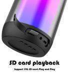 Stereo RGB Wireless Portable Bluetooth Speakers With 1500mA Battery