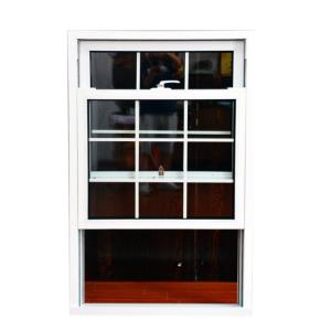 Quality 1.5mm PVC Hung Windows Crescent Lock Office Pvc Double Hung Windows wholesale