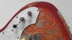 Custom Flower Power F-Holes Tele Electric Guitar