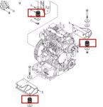 Aftermarket Alternative Thermoking Spare Parts 93-0577 Engine Mount - vibration