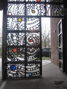 Quality Home Aluminium Folding Gate Sleek Aluminum Exterior Gates Customized wholesale