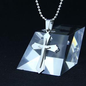 Quality Fashion Top Trendy Stainless Steel Cross Necklace Pendant LPC267 wholesale