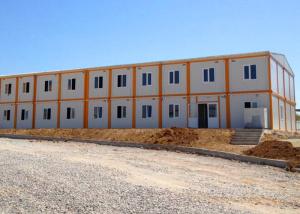 Quality Living / Official Storage Container Houses , Gable Type Roof Storage Container Cabin wholesale