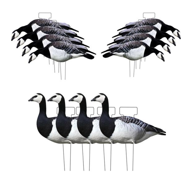 Reusable Plastic Lifelike Silhouette Geese Decoy Bait For Black Barnacle Goose