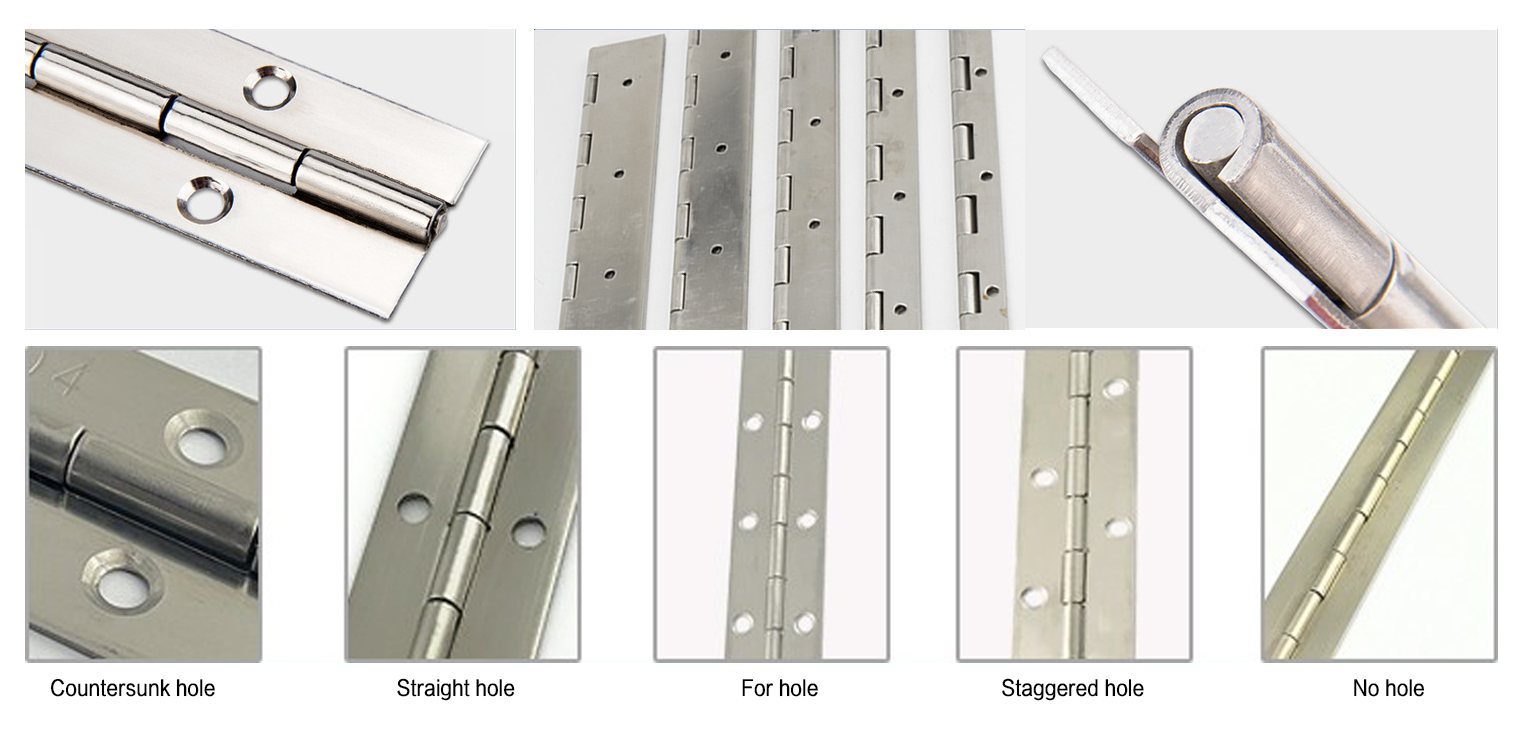101.6mm Hole Spacing Flush Door Hinge Customized For Folding Furniture