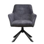 Grey Modern Swivel Chair Dining Room Furniture With Customizable Size