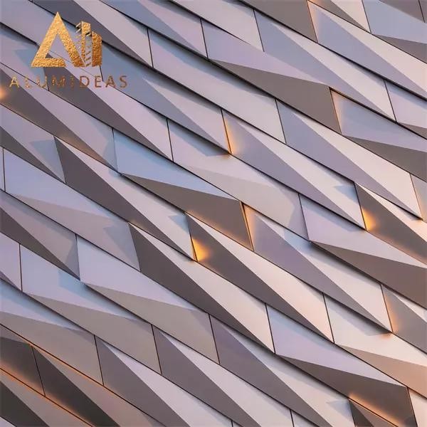 Aluminum perforated 3D panel