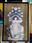 Enamel Flat Decorative Tempered Art Glass 12mm Thickness For Building Wall