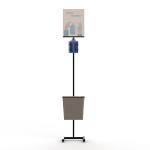 Sanitation Station Freestanding Poster Display Stand