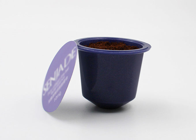 Mini Coffee Pod Capsules For Nespresso Milk Flavored Powder / Drink Powder Packing Capsules With Sealing Film