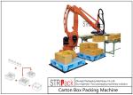 Automatic Carton Robot Palletising System For Industry Food Chemistry Stacking