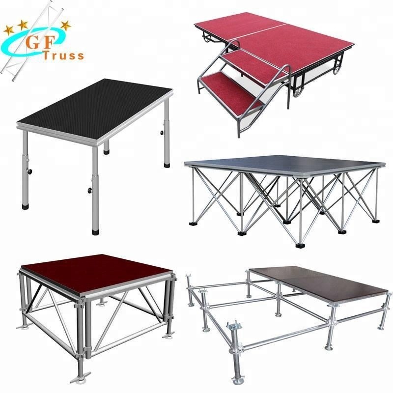 Folding Iron Layer 750kgs/m2 18mm Portable Stage Platform
