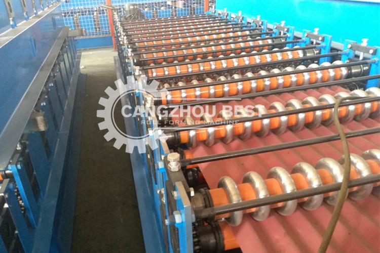 Color Steel Roof Wall Panel Double Layer Roll Forming Machine For Roofing