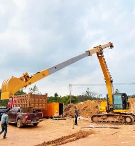 Quality 14m 16m Excavator Telescopic Arm With Standard Bucket Clamshell Bucket wholesale