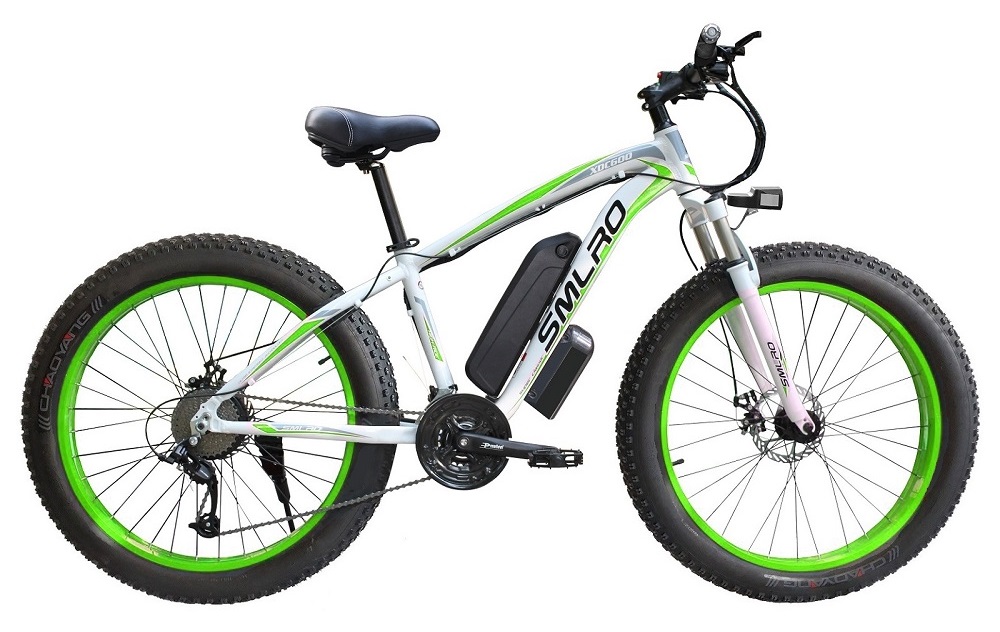 1000W Motor 13AH Lithium Battery Electric Bike SMLRO XDC600 26x4.0 inch Fat Tire E-Bike