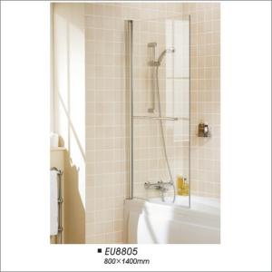 Quality Frameless Pivot Door Tub Screen , Glass Shower Bathtub Screen 800*1400 wholesale