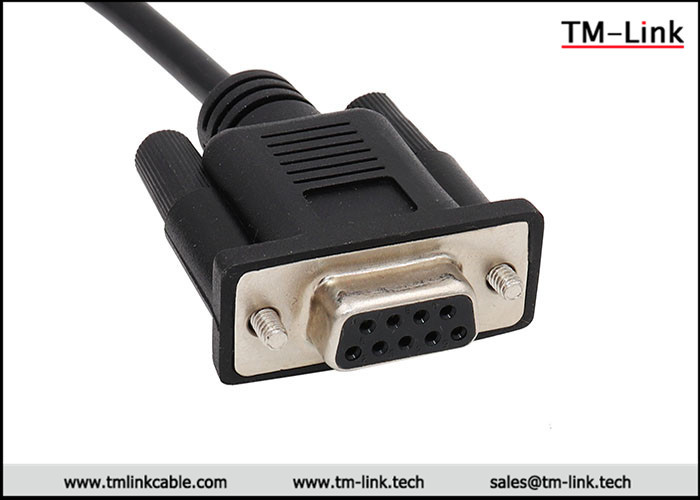 RS232 DB9 D-Sub 9pin female to network patch cord cable assembly