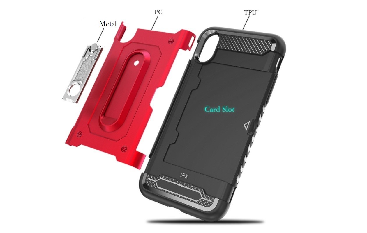 2 in 1 PC+TPU Color Red Black Kickstand Armor Case Back Cover For Samsung J6 2018 EU S9 Plus J2 Pro A730F NOTE9 J7 Prime