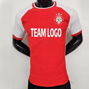 Quality 100% Polyester Football Soccer Jersey red Thai Quality Football Jersey wholesale