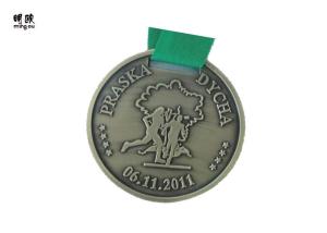Quality Individual Type Silver Plating Kids Sports Medals With Printed Lanyard School Awards Medals wholesale