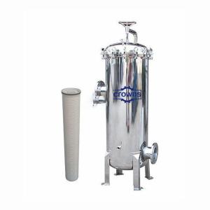 China Stainless Steel 304/316 Cartridge Filter Housing Water Treatment Oil Filter on sale