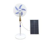 Household Plastic Material Solar 16 Inch Rechargeable Fan With Led Light