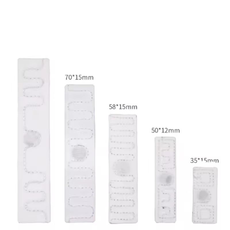 Washable Heat Seal RFID Laundry Tag UHF UC ODE 8 Chip Over 200 Washing Times