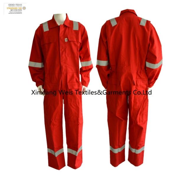 Cheap Wholesale Red Cotton Light Weight Fireproof Anti Static Protective Coverall / Uniform / Workwear for Miner Boiler for sale