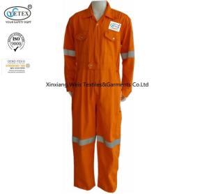 Quality 100 Cotton Drill Ultra Lightweight Fr Coveralls / Fire Resistant Jumpsuit wholesale