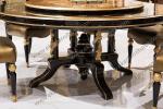 Antique wooden round rotating dining table TN-029N