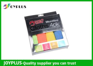 Quality Value Set Microfiber cleaning cloth Beautiful silver color box packing wholesale