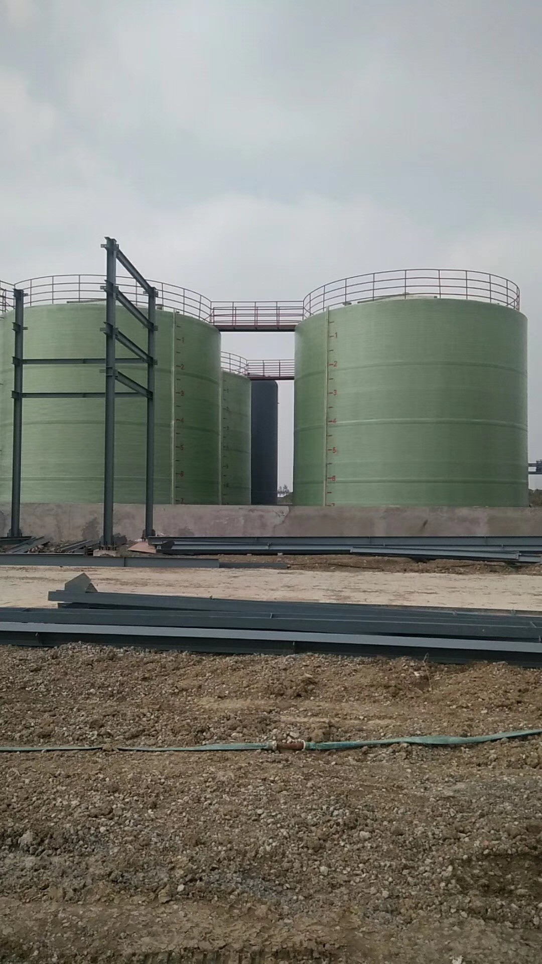 Vertical Winding 1300 Gallon FRP Septic Tank Large Capacity Plastic Tanks