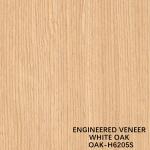 Door Skin OEM Engineered Wood Veneer White Oak Yellow Vertical Grain H6205S 2500