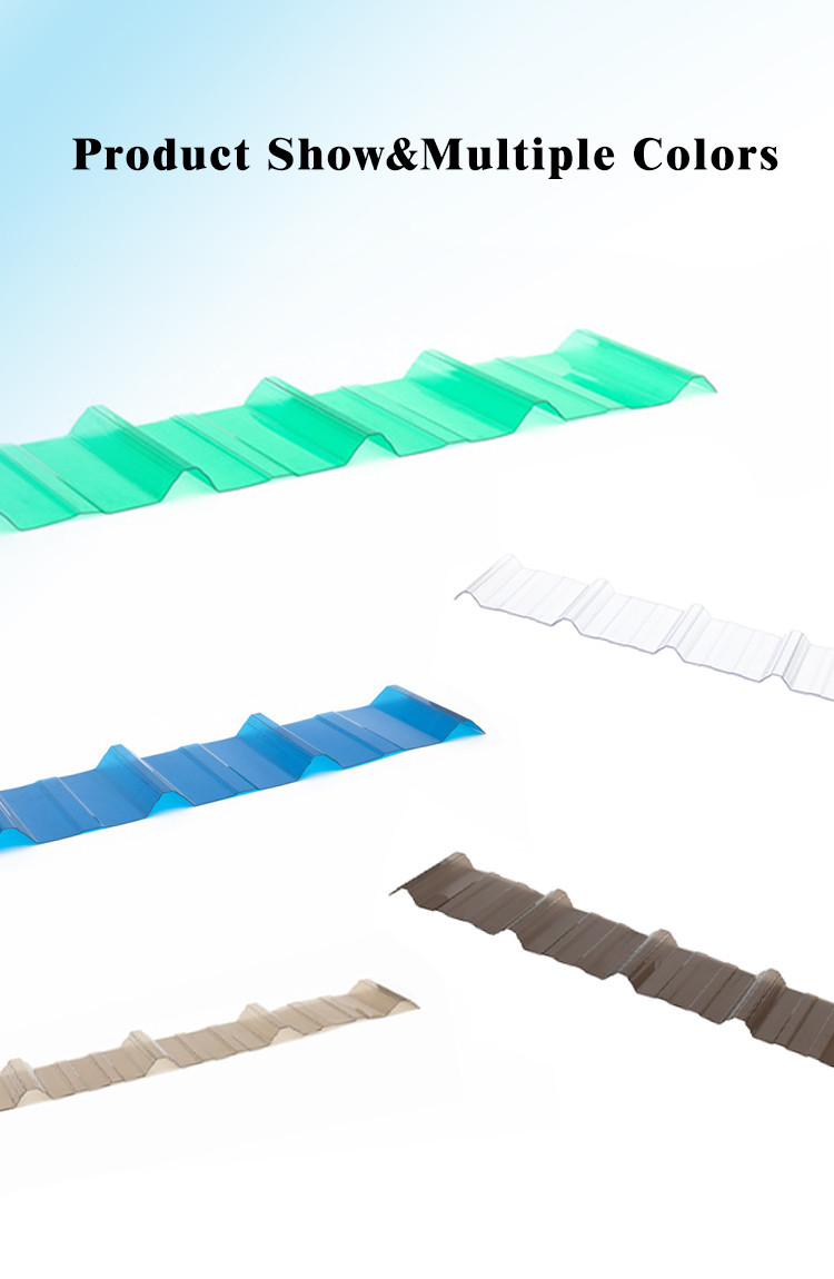 Skylight Corrugated Polycarbonate Sheet Clear Polycarbonate Roofing Sheets