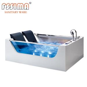 Quality 2 Person Corner Jacuzzi Bathtub Freestanding Indoor Acrylic 1800x600mm wholesale