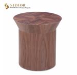 OEM Multi Shape Modern Plywood Coffee Table Set Solid Wood 45cm