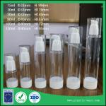 15ml 30ml 50ml 80ml 100ml 120ml Airless pump bottle AS Spray emulsion vacuum